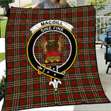 Clan MacGill Crest Tartan Premium Quilt FC454