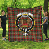 Clan MacGill Crest Tartan Premium Quilt FC454