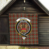 Clan MacGill Crest Tartan Premium Quilt FC454