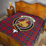 Clan MacGillivray Crest Tartan Premium Quilt FC450