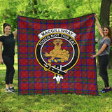 Clan MacGillivray Crest Tartan Premium Quilt FC450