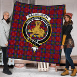 Clan MacGillivray Crest Tartan Premium Quilt FC450