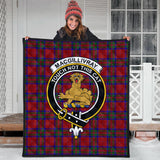 Clan MacGillivray Crest Tartan Premium Quilt FC450