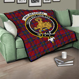 Clan MacGillivray Crest Tartan Premium Quilt FC450