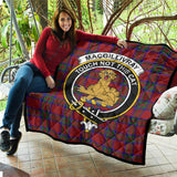 Clan MacGillivray Crest Tartan Premium Quilt FC450