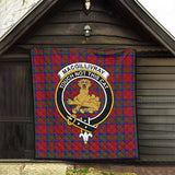 Clan MacGillivray Crest Tartan Premium Quilt FC450