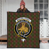 Clan MacGillivray Hunting Crest Tartan Premium Quilt FC452