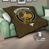 Clan MacGillivray Hunting Crest Tartan Premium Quilt FC452