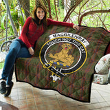 Clan MacGillivray Hunting Crest Tartan Premium Quilt FC452