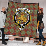 Clan MacGillivray Hunting Ancient Crest Tartan Premium Quilt FC453