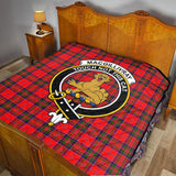 Clan MacGillivray Modern Crest Tartan Premium Quilt FC451