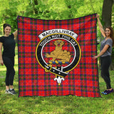 Clan MacGillivray Modern Crest Tartan Premium Quilt FC451