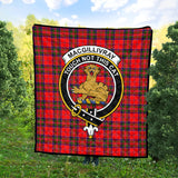 Clan MacGillivray Modern Crest Tartan Premium Quilt FC451