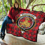 Clan MacGillivray Modern Crest Tartan Premium Quilt FC451