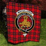 Clan MacGillivray Modern Crest Tartan Premium Quilt FC451