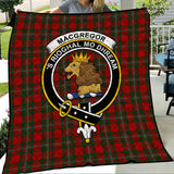 Clan MacGregor Crest Tartan Premium Quilt FC446