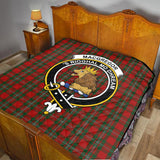 Clan MacGregor Crest Tartan Premium Quilt FC446