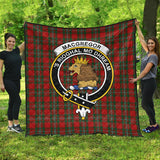 Clan MacGregor Crest Tartan Premium Quilt FC446