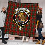 Clan MacGregor Crest Tartan Premium Quilt FC446