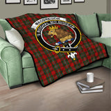 Clan MacGregor Crest Tartan Premium Quilt FC446