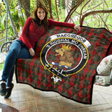 Clan MacGregor Crest Tartan Premium Quilt FC446