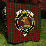 Clan MacGregor Crest Tartan Premium Quilt FC446