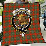 Clan MacGregor Ancient Crest Tartan Premium Quilt FC449