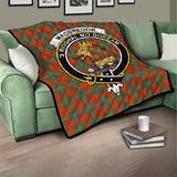 Clan MacGregor Ancient Crest Tartan Premium Quilt FC449