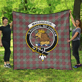 Clan MacGregor Hunting Ancient Crest Tartan Premium Quilt FC448