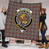 Clan MacGregor Hunting Ancient Crest Tartan Premium Quilt FC448