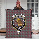 Clan MacGregor Hunting Ancient Crest Tartan Premium Quilt FC448