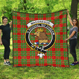 Clan MacGregor Modern Crest Tartan Premium Quilt FC447