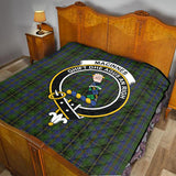 Clan MacInnes Crest Tartan Premium Quilt FC440