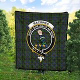 Clan MacInnes Crest Tartan Premium Quilt FC440