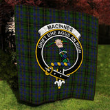 Clan MacInnes Crest Tartan Premium Quilt FC440