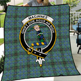 Clan MacInnes Ancient Crest Tartan Premium Quilt FC444