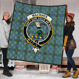 Clan MacInnes Ancient Crest Tartan Premium Quilt FC444