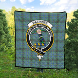 Clan MacInnes Ancient Crest Tartan Premium Quilt FC444