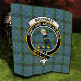 Clan MacInnes Ancient Crest Tartan Premium Quilt FC444