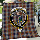 Clan MacInnes Ancient Hunting Crest Tartan Premium Quilt FC445