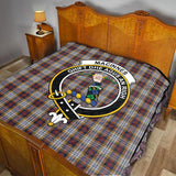 Clan MacInnes Ancient Hunting Crest Tartan Premium Quilt FC445