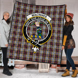 Clan MacInnes Ancient Hunting Crest Tartan Premium Quilt FC445