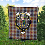 Clan MacInnes Ancient Hunting Crest Tartan Premium Quilt FC445