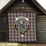 Clan MacInnes Ancient Hunting Crest Tartan Premium Quilt FC445