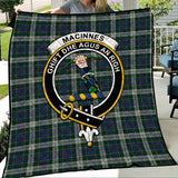 Clan MacInnes Dress Crest Tartan Premium Quilt FC443