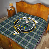 Clan MacInnes Dress Crest Tartan Premium Quilt FC443