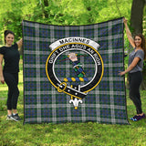 Clan MacInnes Dress Crest Tartan Premium Quilt FC443