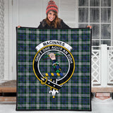 Clan MacInnes Dress Crest Tartan Premium Quilt FC443