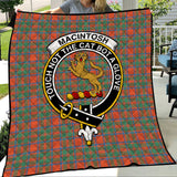 Clan MacIntosh Ancient Crest Tartan Premium Quilt FC428