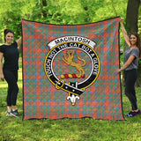 Clan MacIntosh Ancient Crest Tartan Premium Quilt FC428